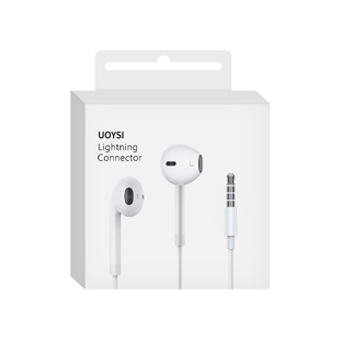 多规格 c扁口入耳式 UOYSI 有线耳机适用苹果华为3.5mm圆口Type