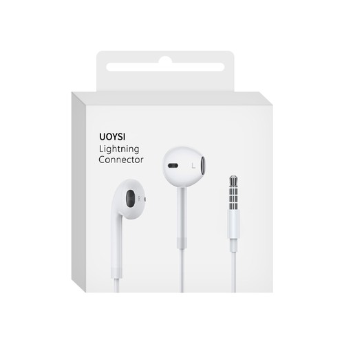 UOYSI 有线耳机适用苹果华为3.5mm圆口Type-c扁口入耳式 多规格