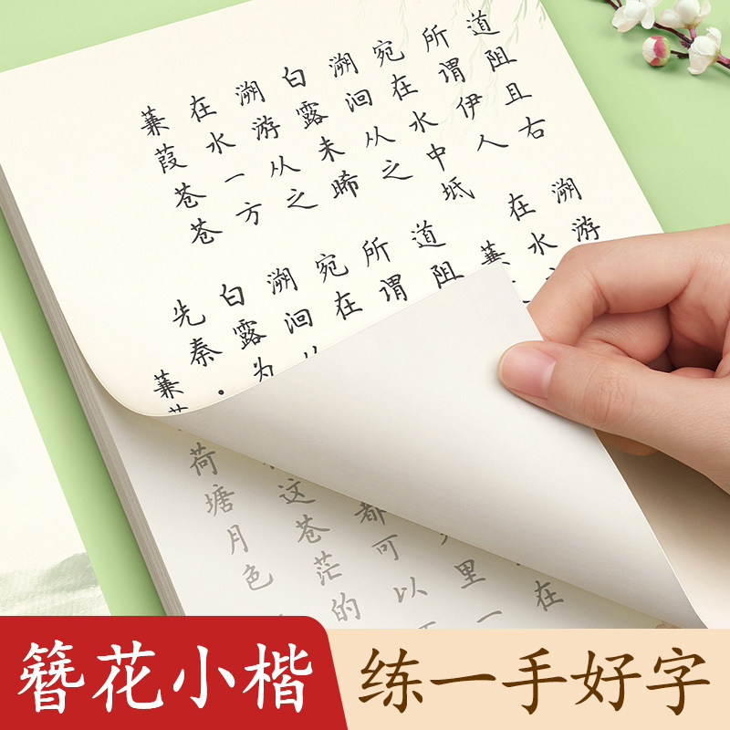 楷书字帖练字成人女生字体漂亮簪花小楷练字帖静心成年大气初中高中生钢笔练字专用反复使用硬笔书法纸古诗词临摹练习描红本写字贴,书籍/杂志/报纸,练字本/练字板,淘宝优惠券,粉丝福利购,淘宝优惠卷