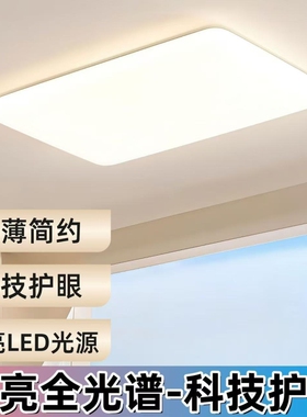 广东中山客厅led主灯现代简约超薄高亮全光谱护眼简约全屋灯具