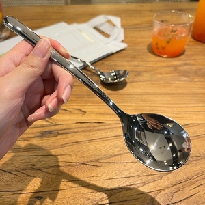 勺子家用不锈钢勺子学生吃饭汤勺