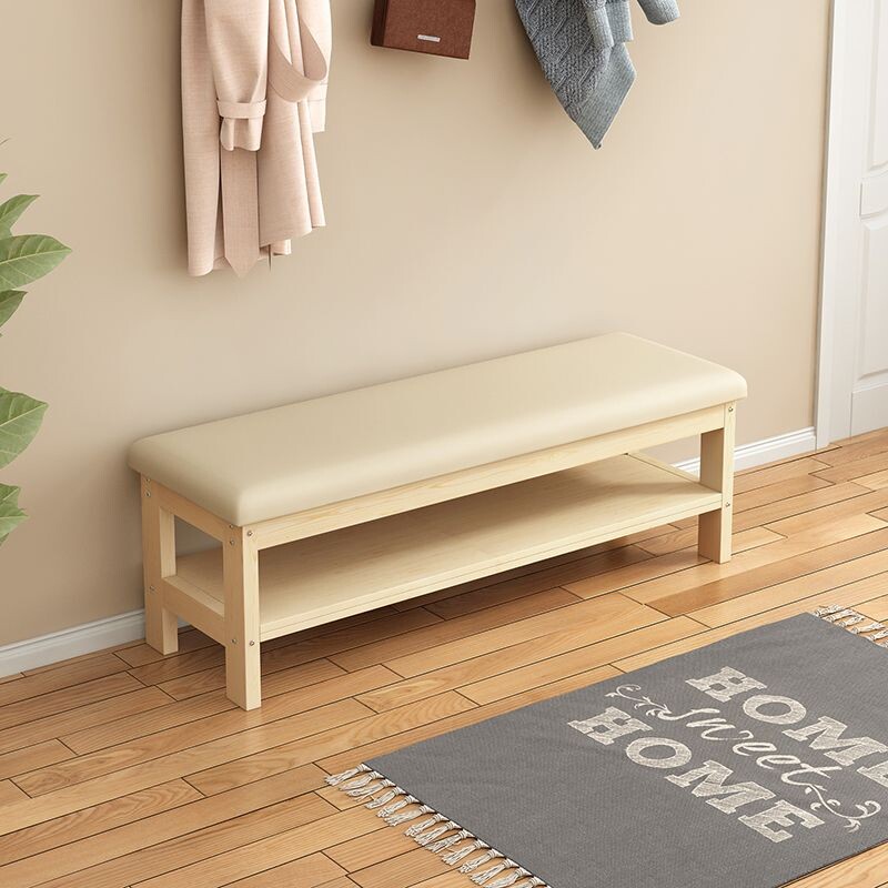 c小凳子家用换鞋凳子门口卧室可坐矮凳实木餐桌结实耐用床尾软包