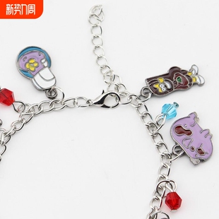 动漫周边怪诞小镇Gravity Fall人物摆件合金手链男女通用欧美热销