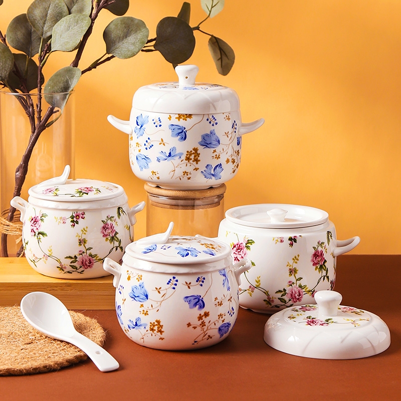 陶瓷隔水炖炖盅碗带盖