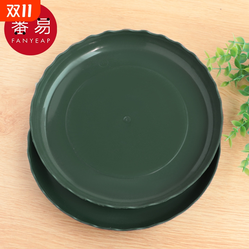 花盆托盘AF1sn0-底托塑料圆形多肉盆栽花盆底座加厚底盘园艺工