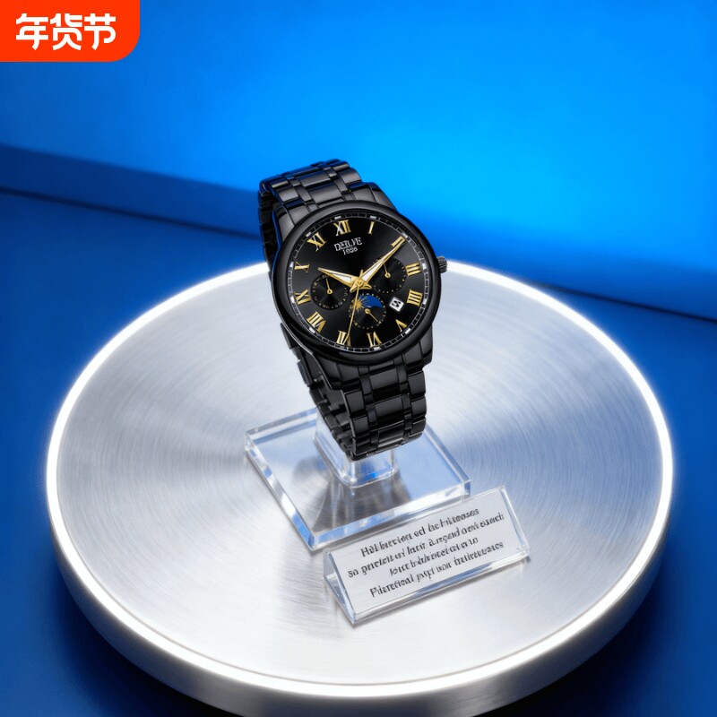 老人手表男士爸爸女款情侣表防水老年人学生石英表男款非机械表礼