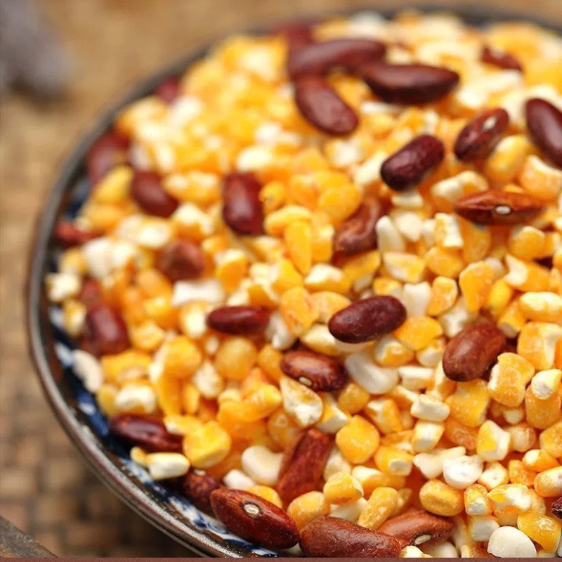 25年东北黏玉米新笨大碴子去皮糯玉米粒粗粮正宗糁粥特产芸豆组合