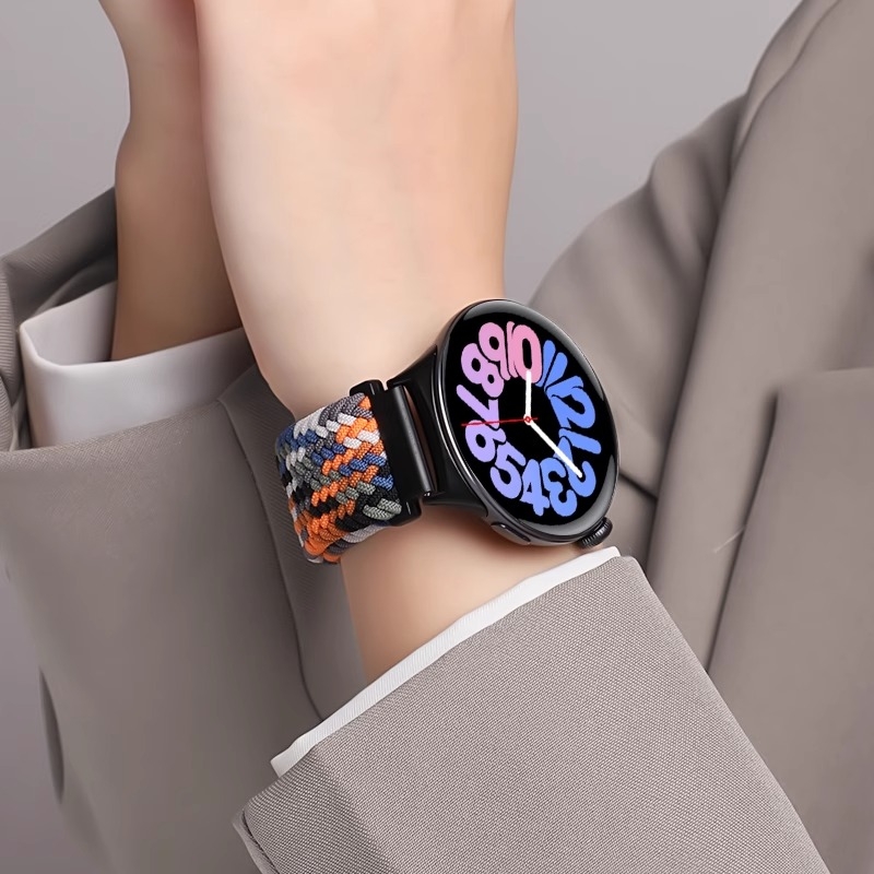 适用vivowatch手表表带升级款磁吸扣编织腕带vivowatchGT夏天运动透气iQOO智能watch3/5配件男女生时尚高级感