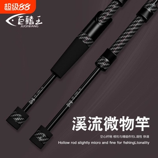 虫甲幼蟲L硬度快调路亚竿碳素精细根钓溪流鳜鱼翘嘴马口黑坑鱼杆
