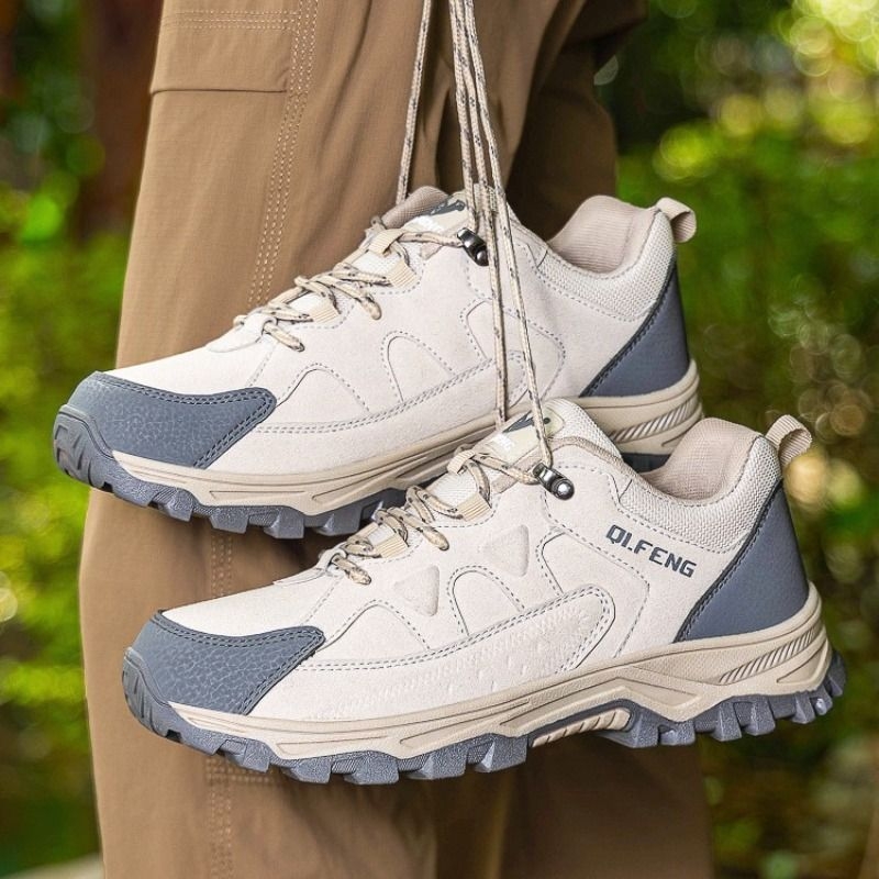 登峰新款户外跑步越野休闲鞋登山鞋男款运动鞋户外舒适