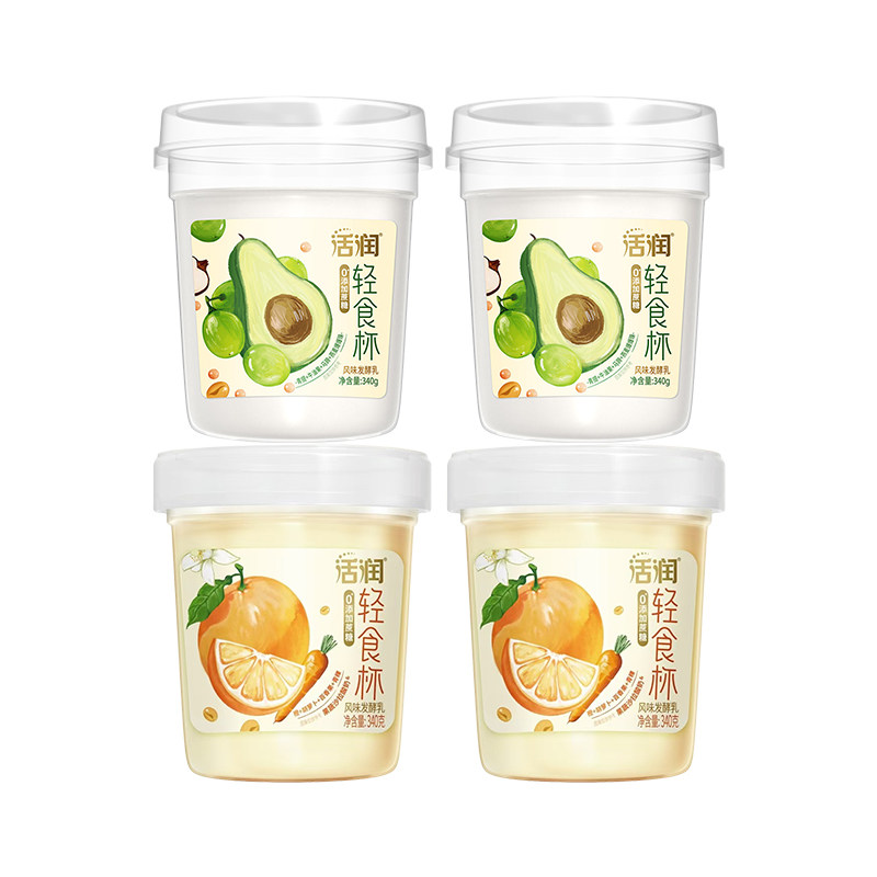 新希望活润轻食青提牛油果/胡萝卜橙340g*4杯0添加蔗糖风味发酵乳,咖啡/麦片/冲饮,低温酸奶,淘宝优惠券,粉丝福利购,淘宝优惠卷