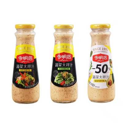 今明后0蔗糖焙煎芝麻大拌汁0蔗糖脂肪减半248ml/瓶