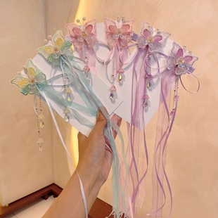 超仙女童汉服头饰儿童古风发夹小公主发饰小女孩中国风古装 发卡子