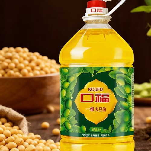 【口福】一级大豆油整箱5L*4桶食用油炒菜煎烤烹炸家用食用油