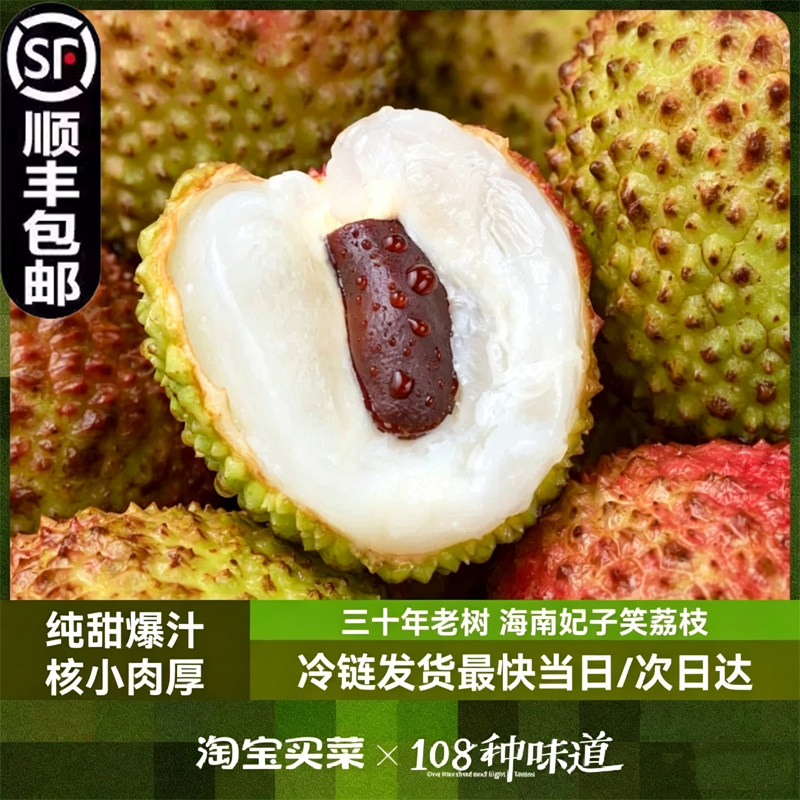 海南妃子笑荔枝26年新鲜水果顺丰