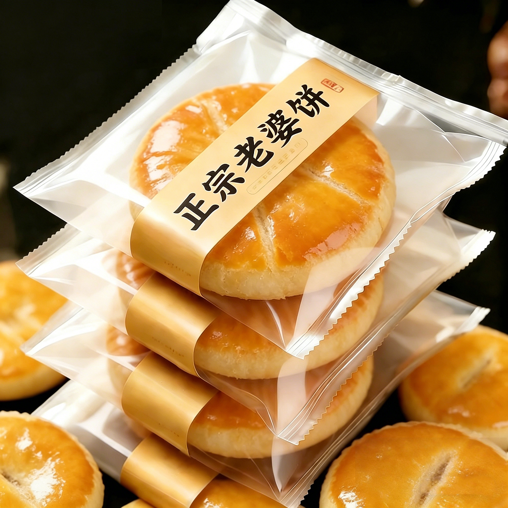 央妈推荐老婆饼整箱软糯香甜传统糕点早餐面包小零食小吃休闲食品