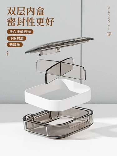 Популярная коробка портативная контейнера для хранения лекарств. Один день питания фармацевтическая фармацевтическая фармацевтическая пиностен семь дней в неделю, большой пищевой класс