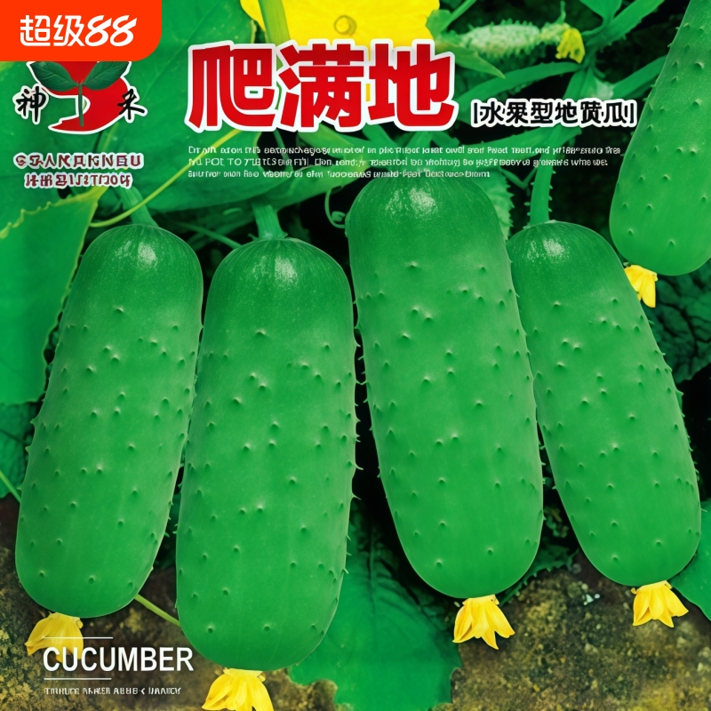 满地爬水果黄瓜种子四季庭院阳台盆栽黄瓜籽种子蔬菜种子黄瓜种子