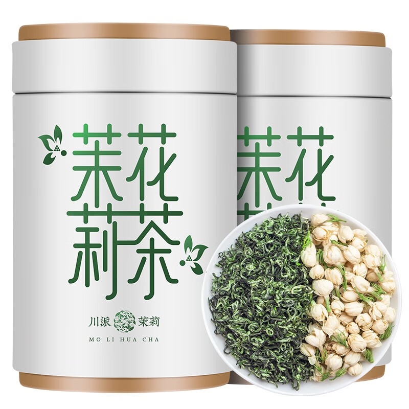 2024新茶茉莉花茶叶绿茶横县花草茶浓香散茶罐装超大份量600g 茶 茉莉花茶 原图主图