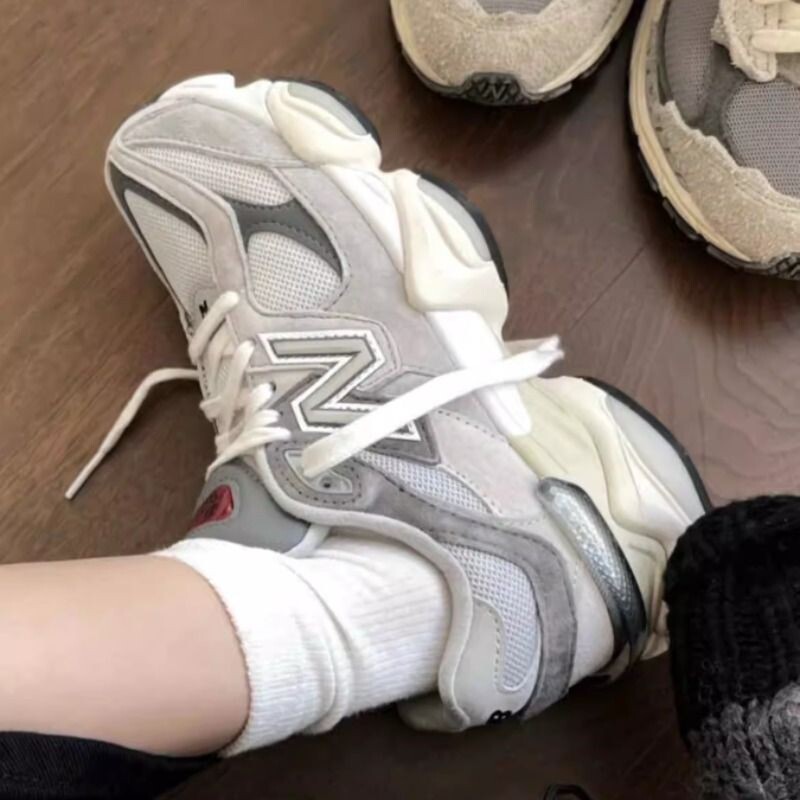 新款9060男女鞋联名小象蹄复古百搭休闲老爹增高情侣运动跑步鞋