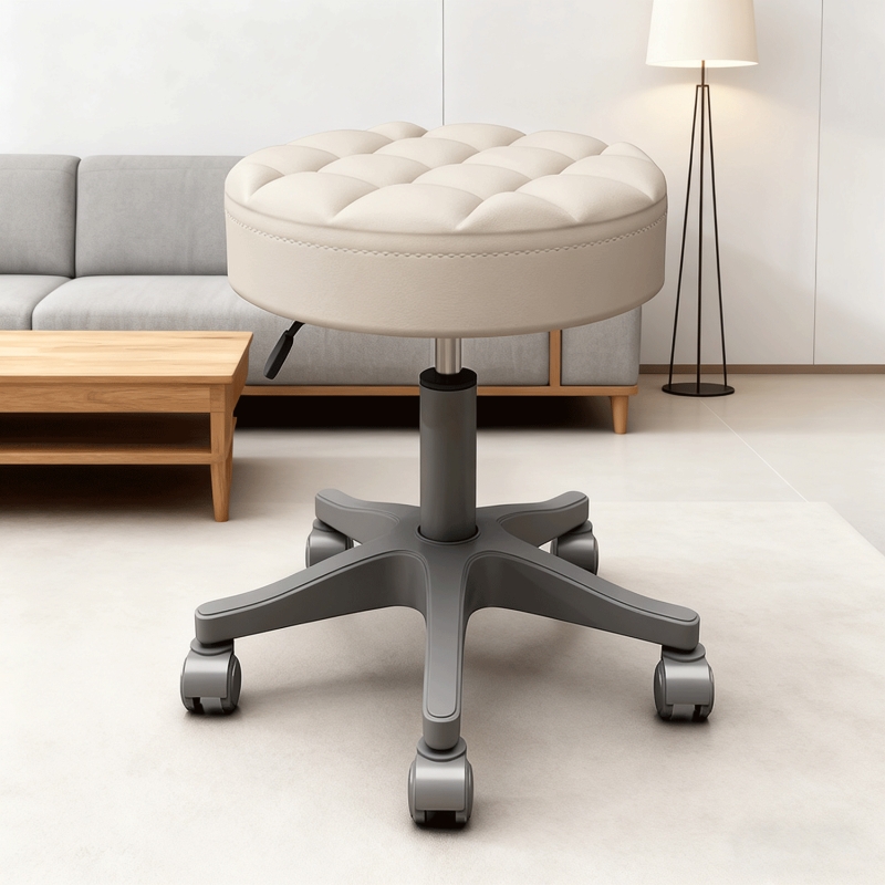 美容美发凳子滑轮旋转升降凳子大工凳美甲圆凳理发店转椅发廊专用