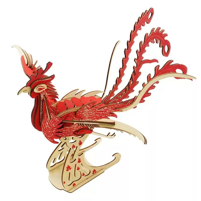 摆件木质拼装模型3d立体拼图儿童益智手工组装拼图玩具