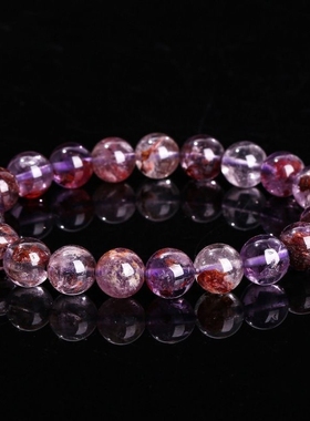 紫色幽灵水晶转运手链女