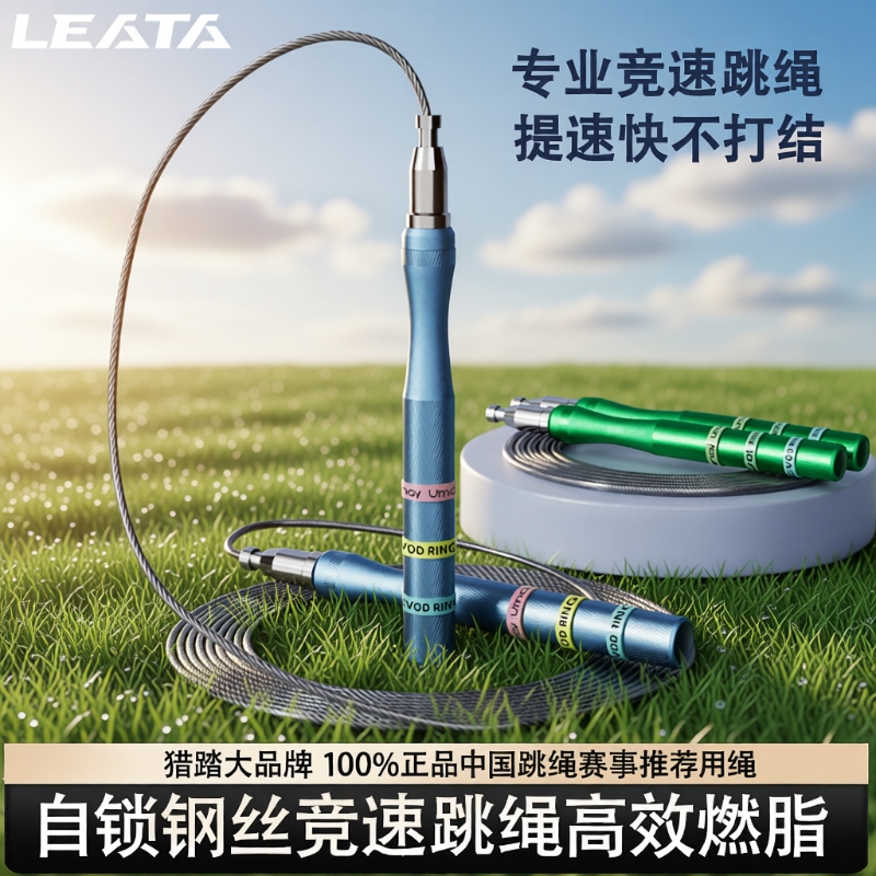竞速跳绳钢丝绳燃脂健身成人专用减肥运动小学生中考比赛考试跳神