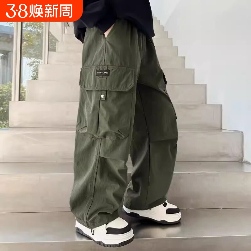 童装男童裤子工装裤春夏秋2026新款儿童运动裤中大童男孩休闲长裤