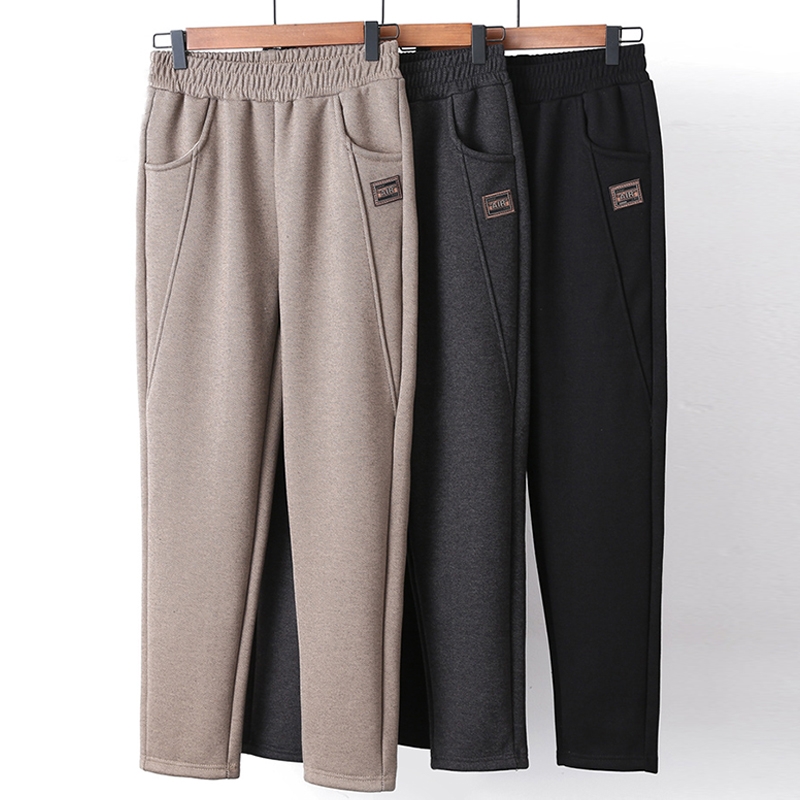 妈妈裤子春秋直筒中年女裤中老年人春装小个子奶奶宽松休闲运动裤