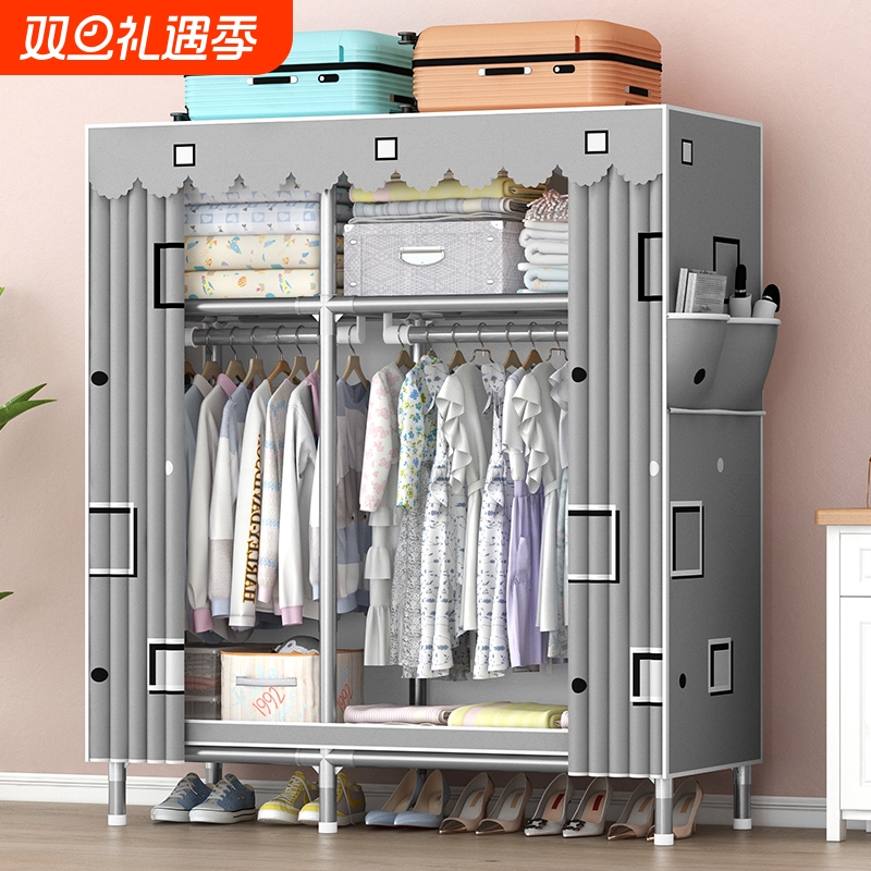 全钢架加厚布衣柜|超9000次加购