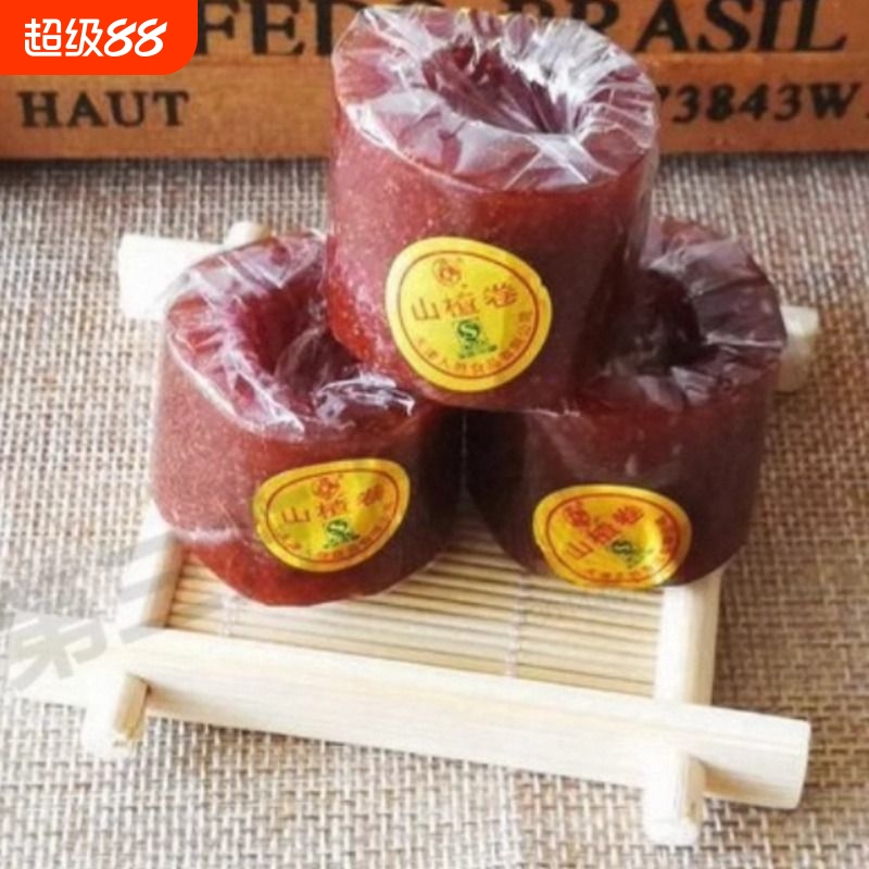 新货天津产福君山胃康卷山楂卷休闲零食手工山楂卷