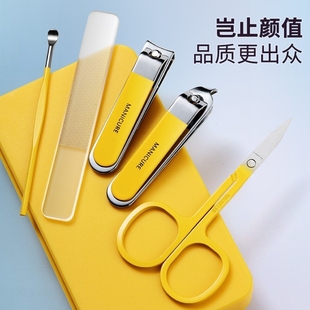 指甲刀套装防飞溅指甲剪刀家用挖耳勺修甲工具斜口指甲钳多规格