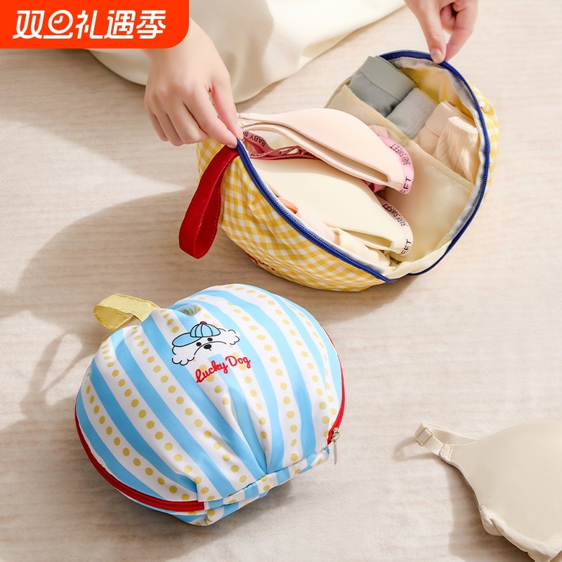 内衣收纳包内裤袜子三合一旅行收纳袋贴身衣物分装便携神器出行