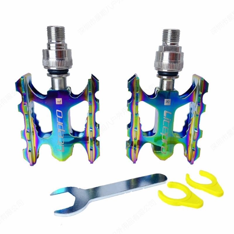 litepro自行车快拆脚踏  折叠车铝合金快拆脚踏 自行车培林