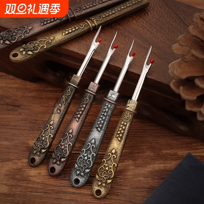 刺绣拆线器手工剪衣服拆线工具十字绣挑线割线器缝纫拆线刀复古