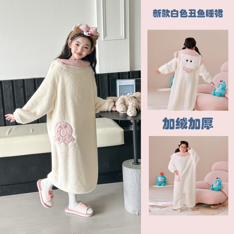 2025新款白色丑鱼睡裙