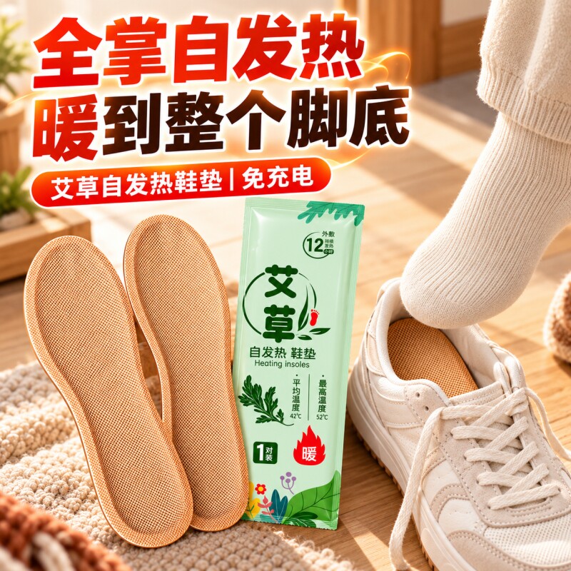 自发热鞋垫暖宝宝贴冬季男女恒温热敷自发热暖足贴发热贴暖脚神器