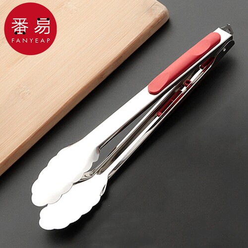 食品夹AC1sn0-不锈钢夹子自助餐麻辣烫烘焙面包厨房烧烤肉牛排