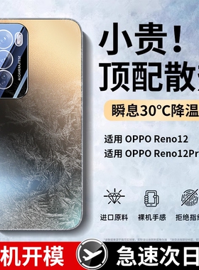 适用opporeno12手机壳新款reno12pro镜头全包防摔保护套女款高级感0pp0男r12外壳散热质感手感磨砂拍照非凡