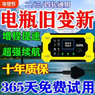 电动车电瓶修复器脉冲激活器延长电池寿命稳压续航增程充电器神器