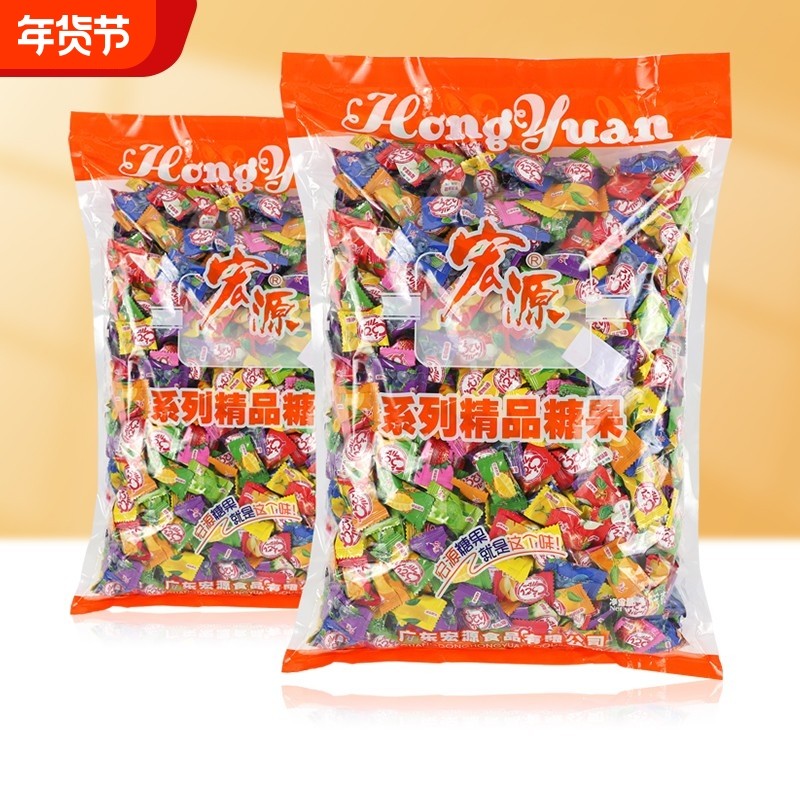什锦水果糖5斤装休闲糖果陈皮话梅糖散装招待喜糖小零食商用水果