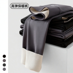 女童鲨鱼裤冬季加绒款外穿加厚黑色长裤子儿童打底裤中大童瑜伽裤