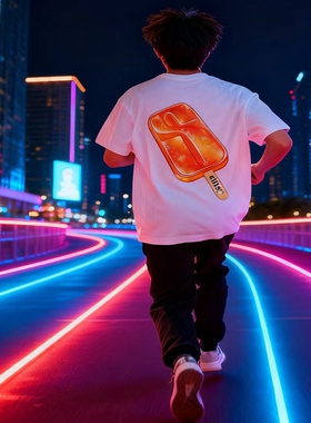 2025新款童装STU基础款字母打底衫短袖男经典宽松T恤女情侣装潮牌