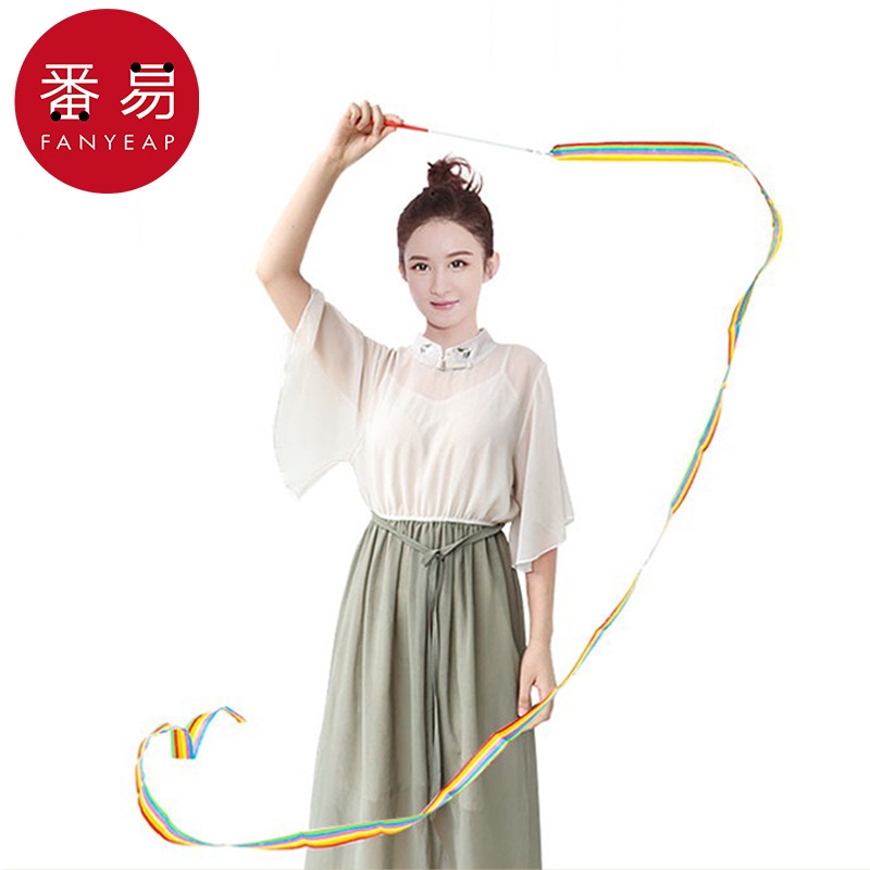 舞蹈彩带AC1SQ0-舞蹈彩带艺术体操幼儿园表演彩色幼儿园表演出