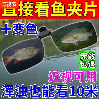 德国科技钓鱼看漂专用偏光眼镜夹片夜视射看水底神器开车看鱼高清