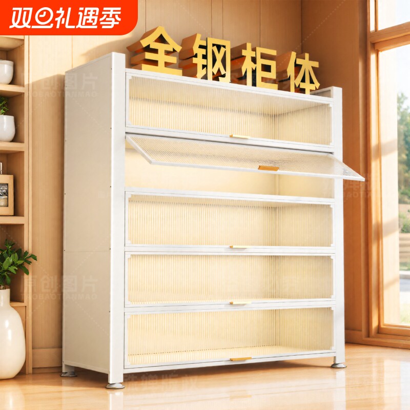 厨房置物架落地多层家用收纳多功能大容量微波炉橱柜储物碗柜子