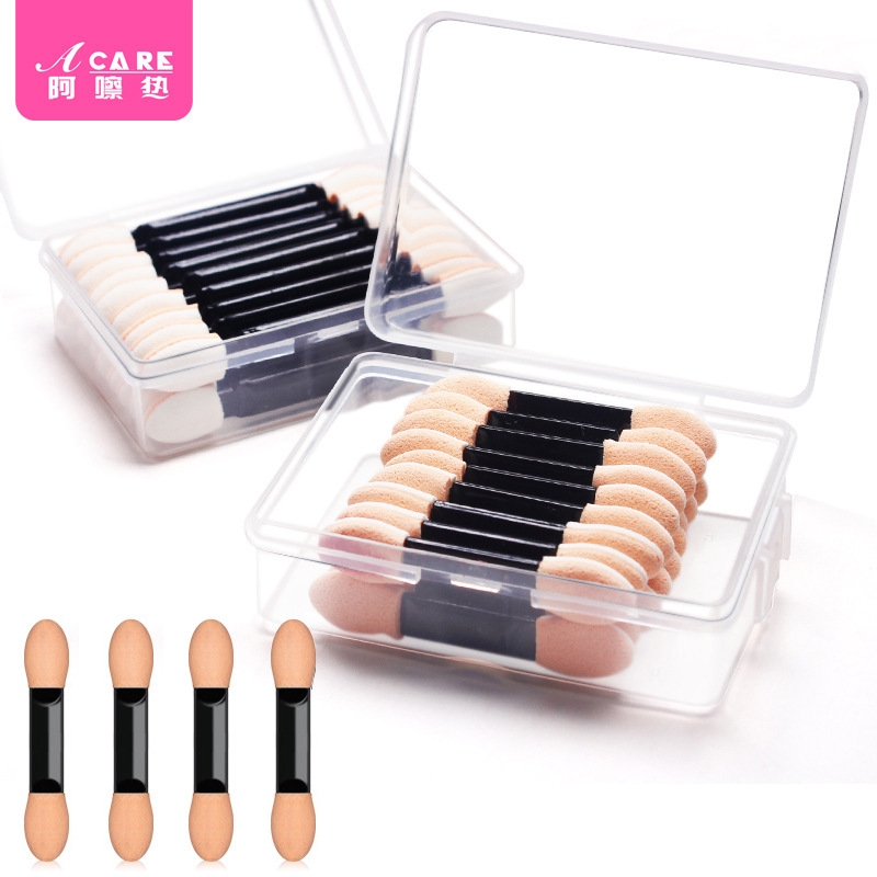 眼影刷/一次性AA1sl001-易上手双头海绵眼影棒迷你小号便携大小