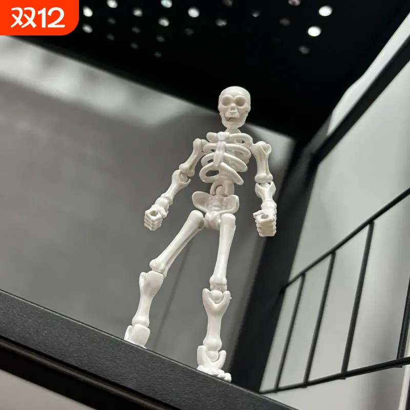骷髅兵人仔关节骨节可动人偶拼装模型手办小摆件益智整蛊玩具豪华