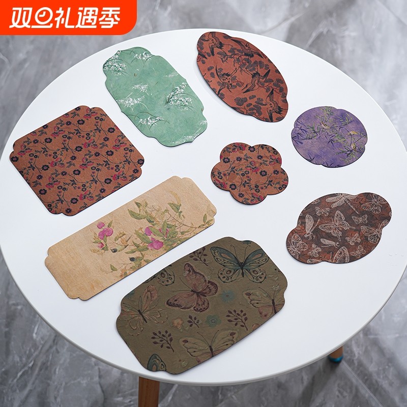 香云纱茶垫复古禅意桌旗茶席干泡席新中式茶布茶台垫泡茶双面